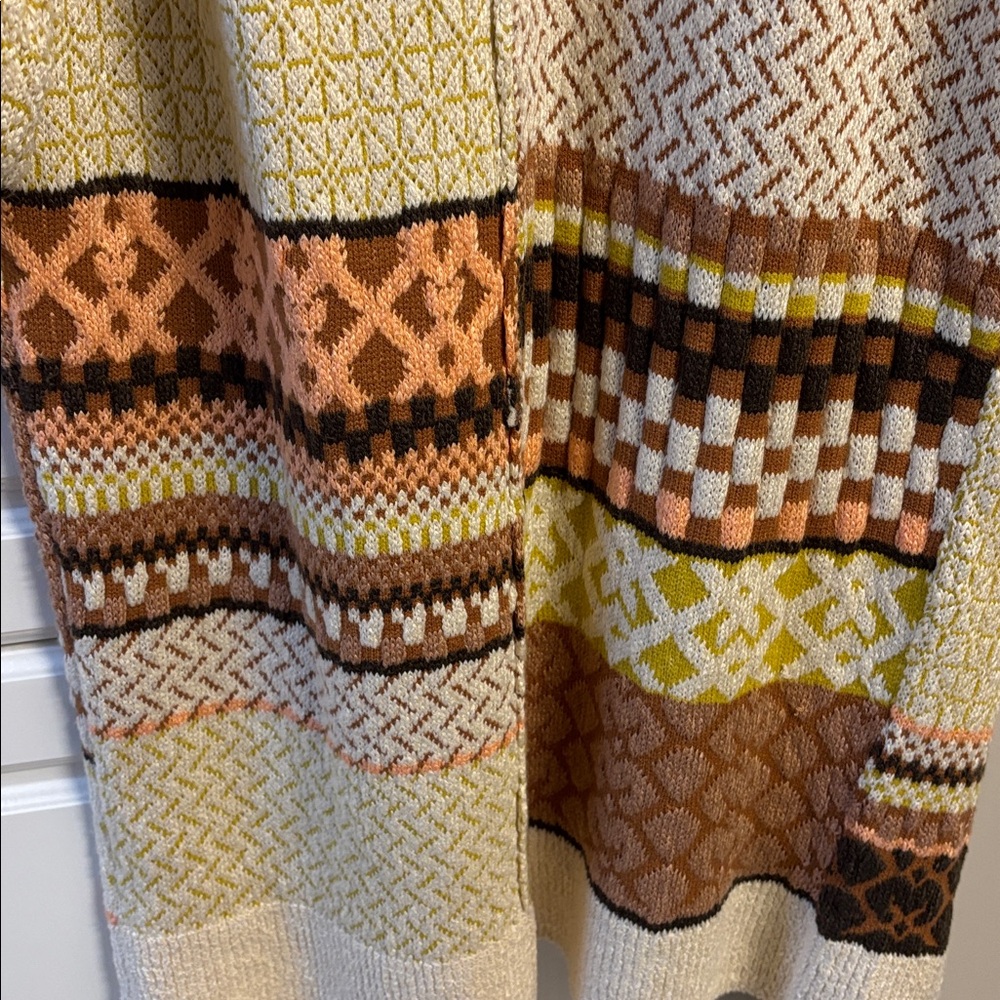 Dex cotton blend open long cardigan S - Picture 7 of 10